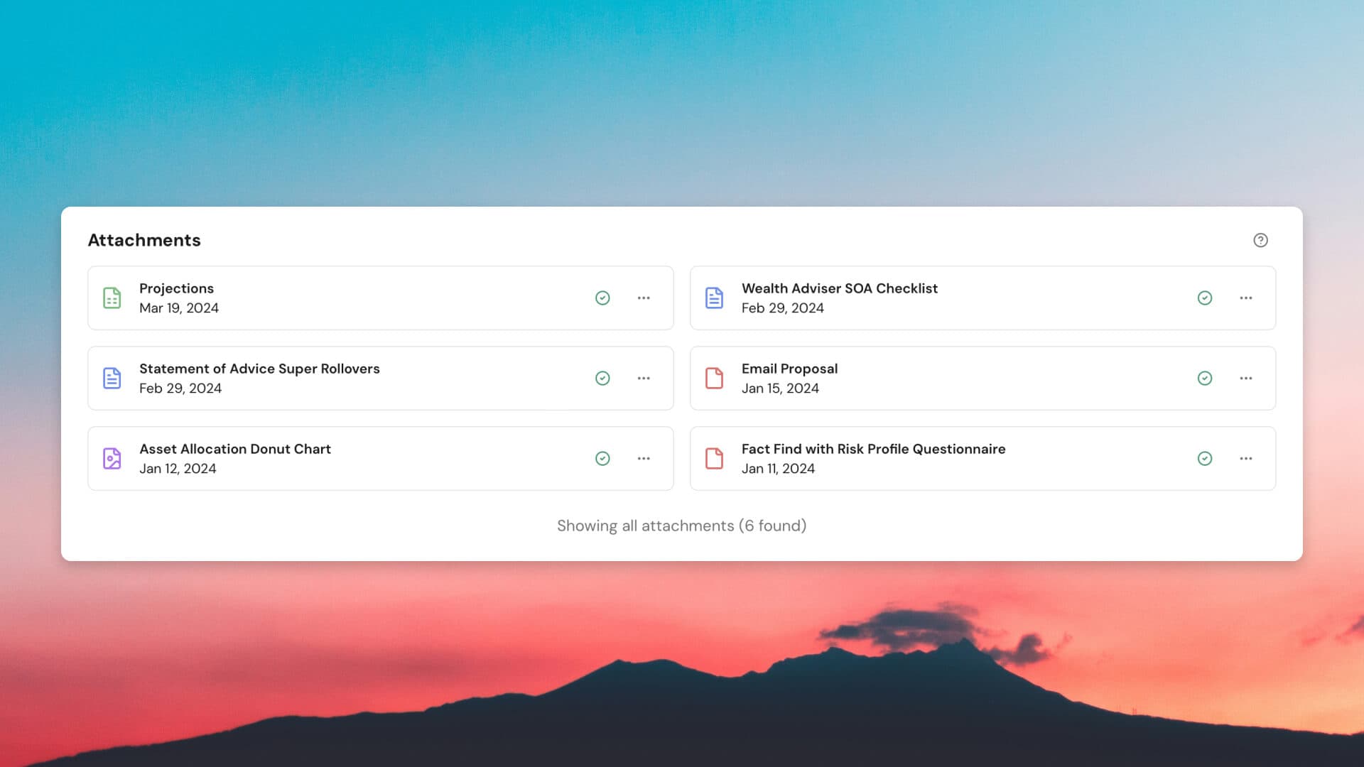 Cover Image for Client attachments