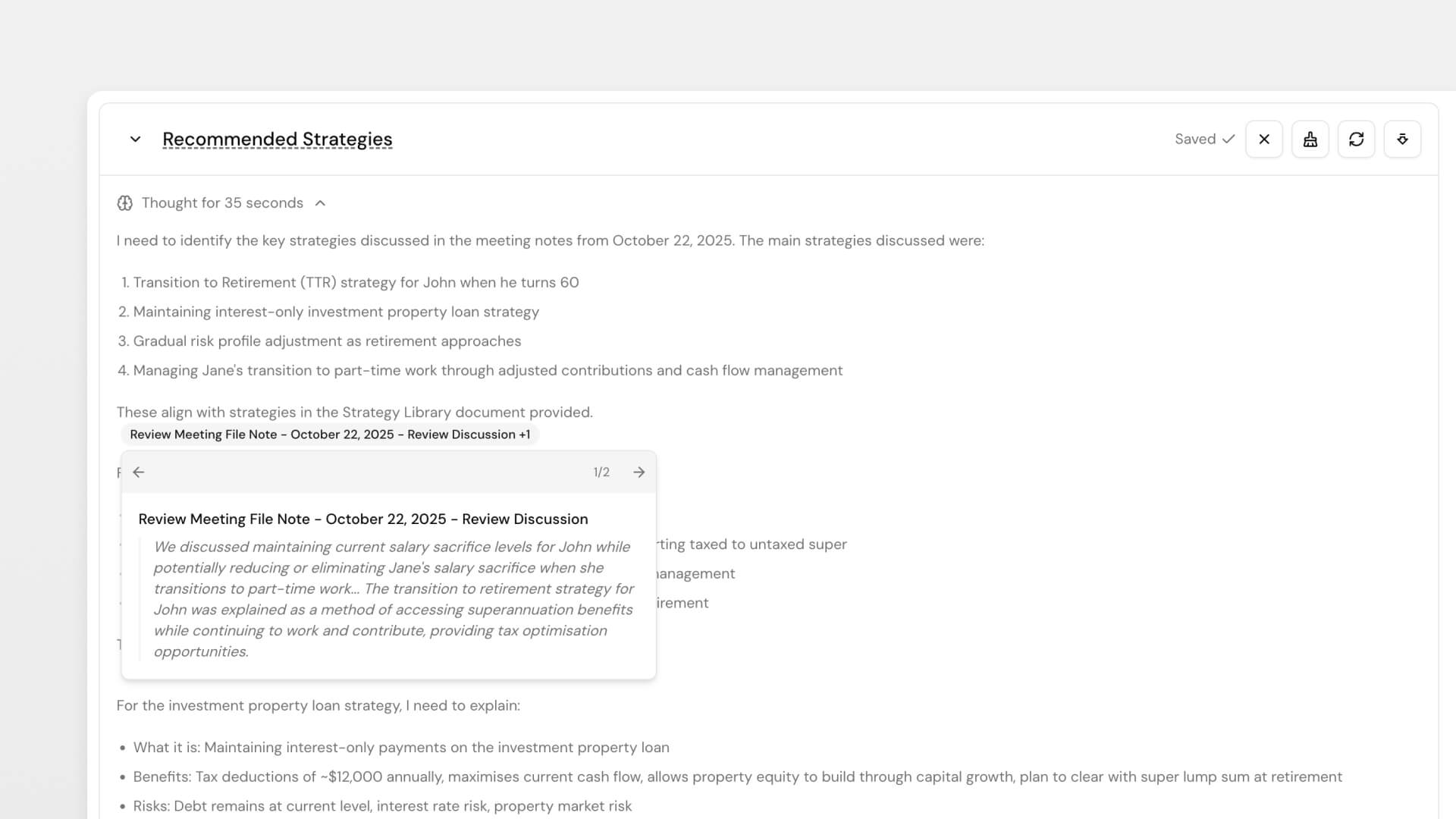 Claras document thinking