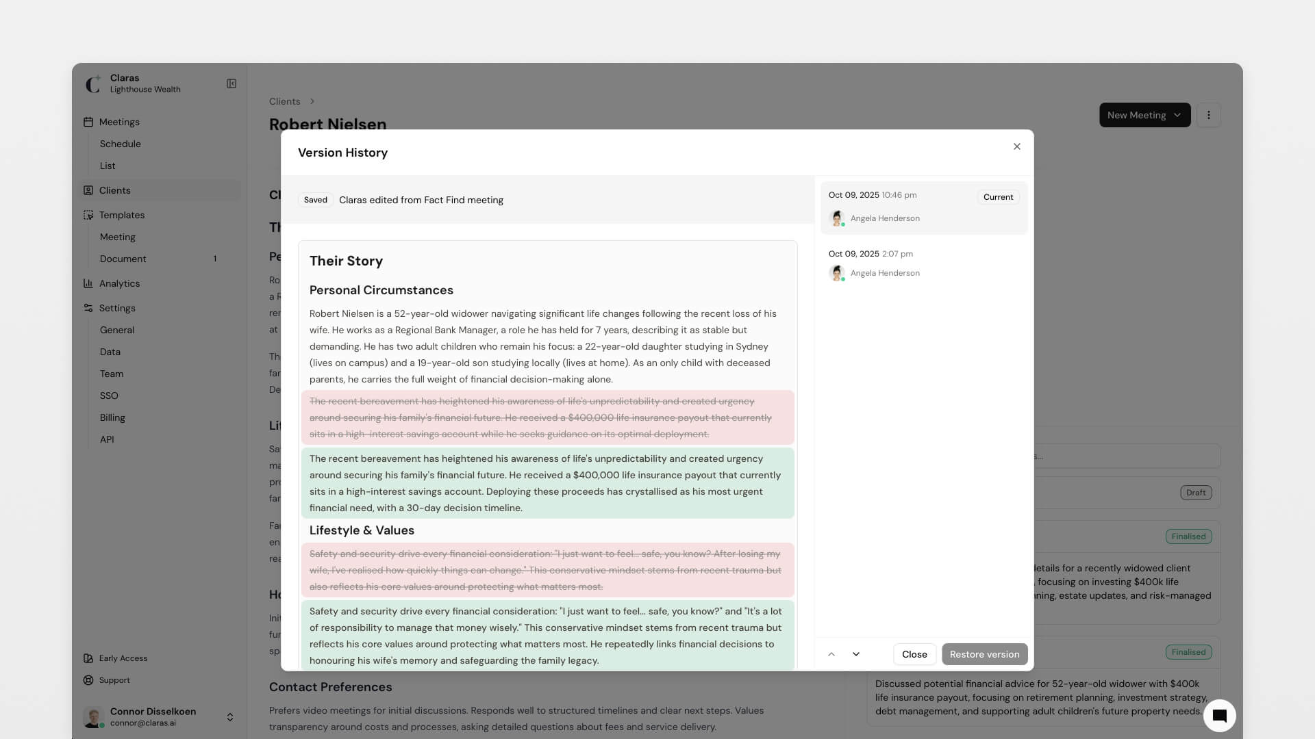 Clarity Plus Version History